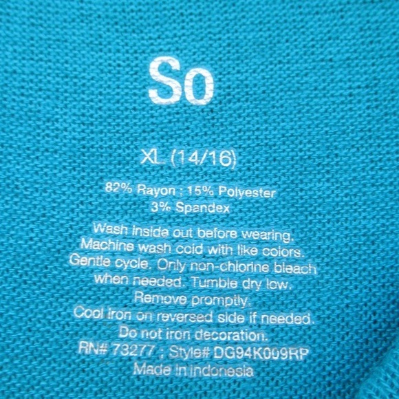 3/$12 SO polar bear cozy glitter graphic top w sequin XL 14 / 16 - Picture 13 of 17